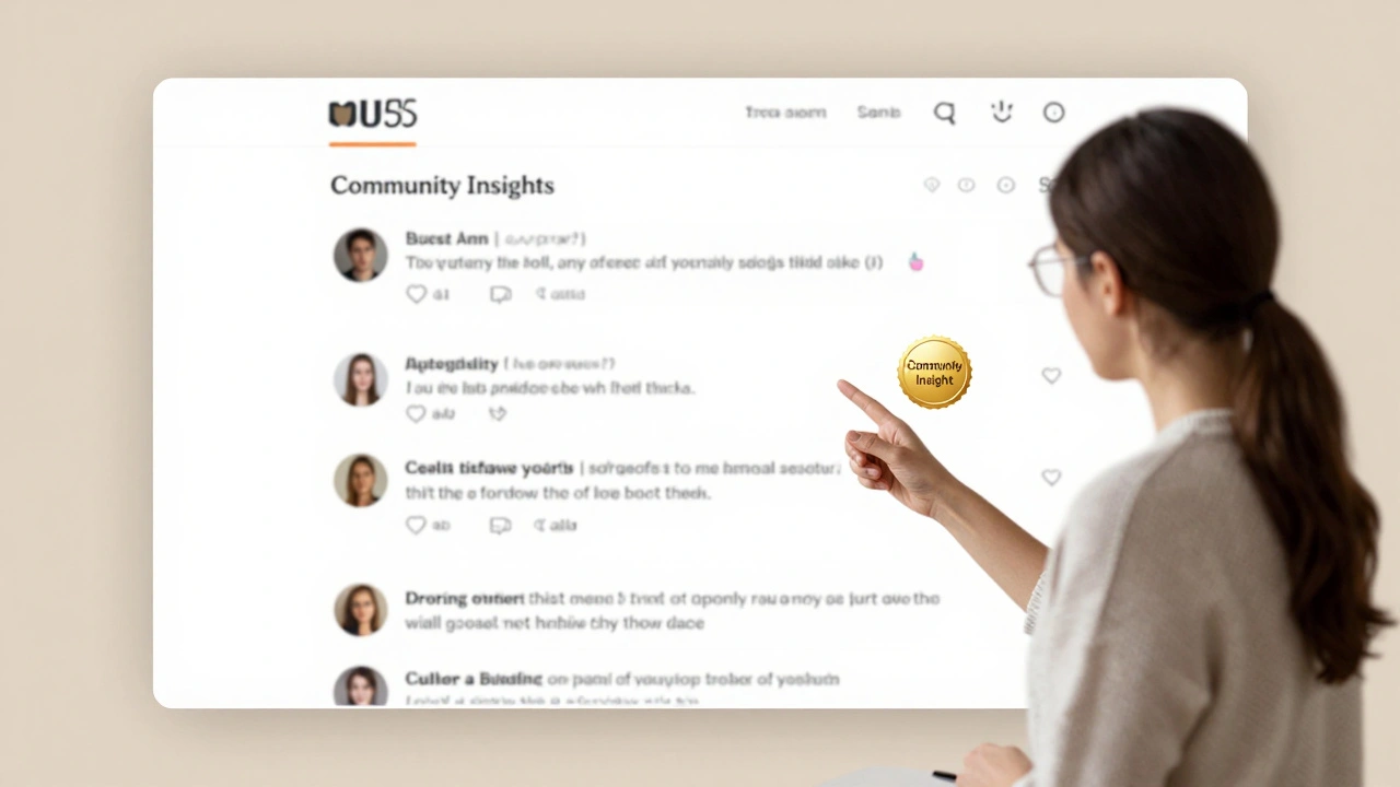 A moderator highlights a top comment in a clean, organized film discussion forum with upvotes and spoiler tags.