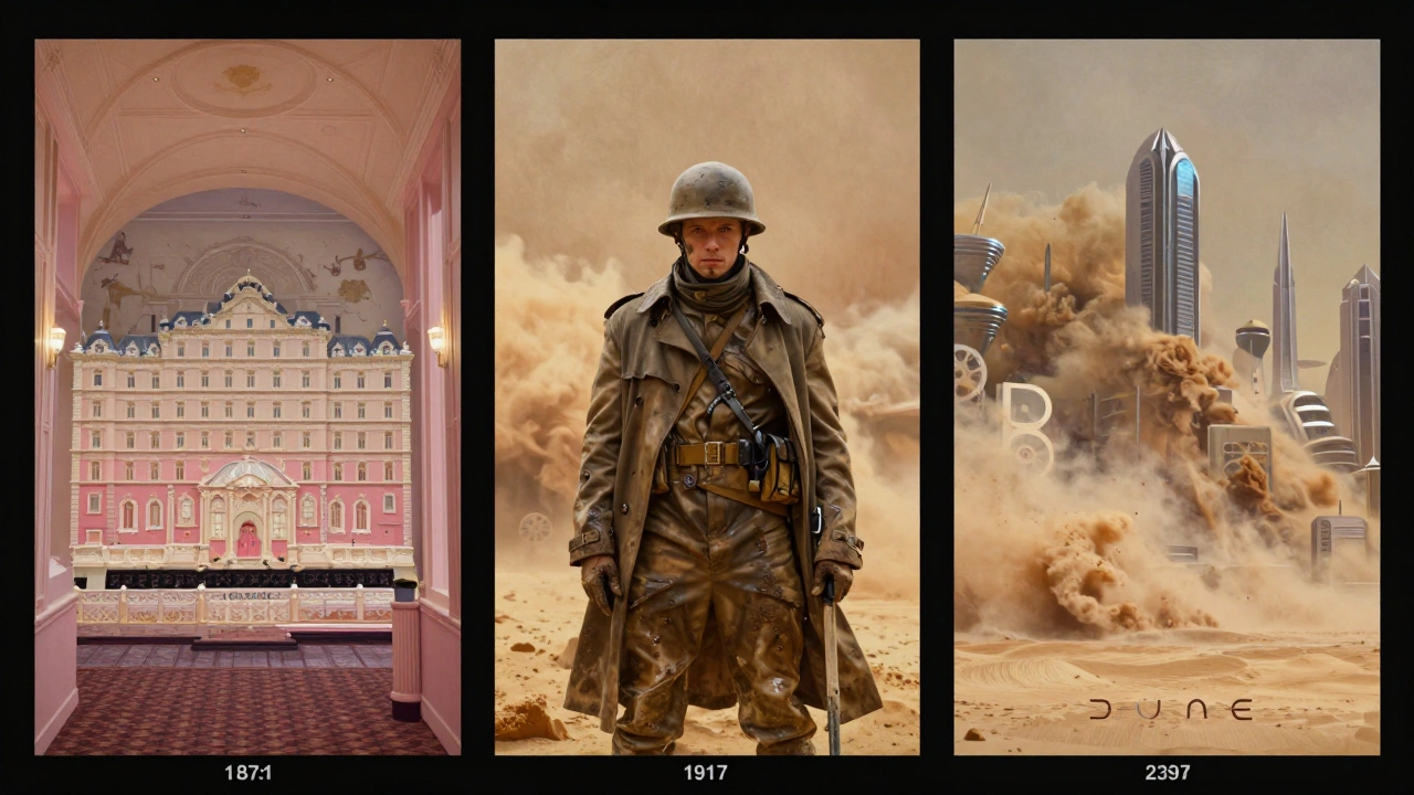 Three film aspect ratios shown side by side: 1.37:1, 1.85:1, and 2.39:1, each depicting iconic scenes from different movies.