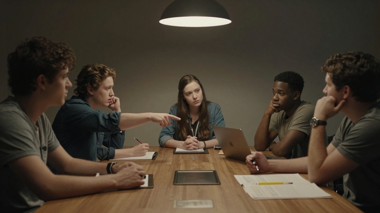 Film programmers debate selections, pointing to a powerful scene of a non-binary teen.
