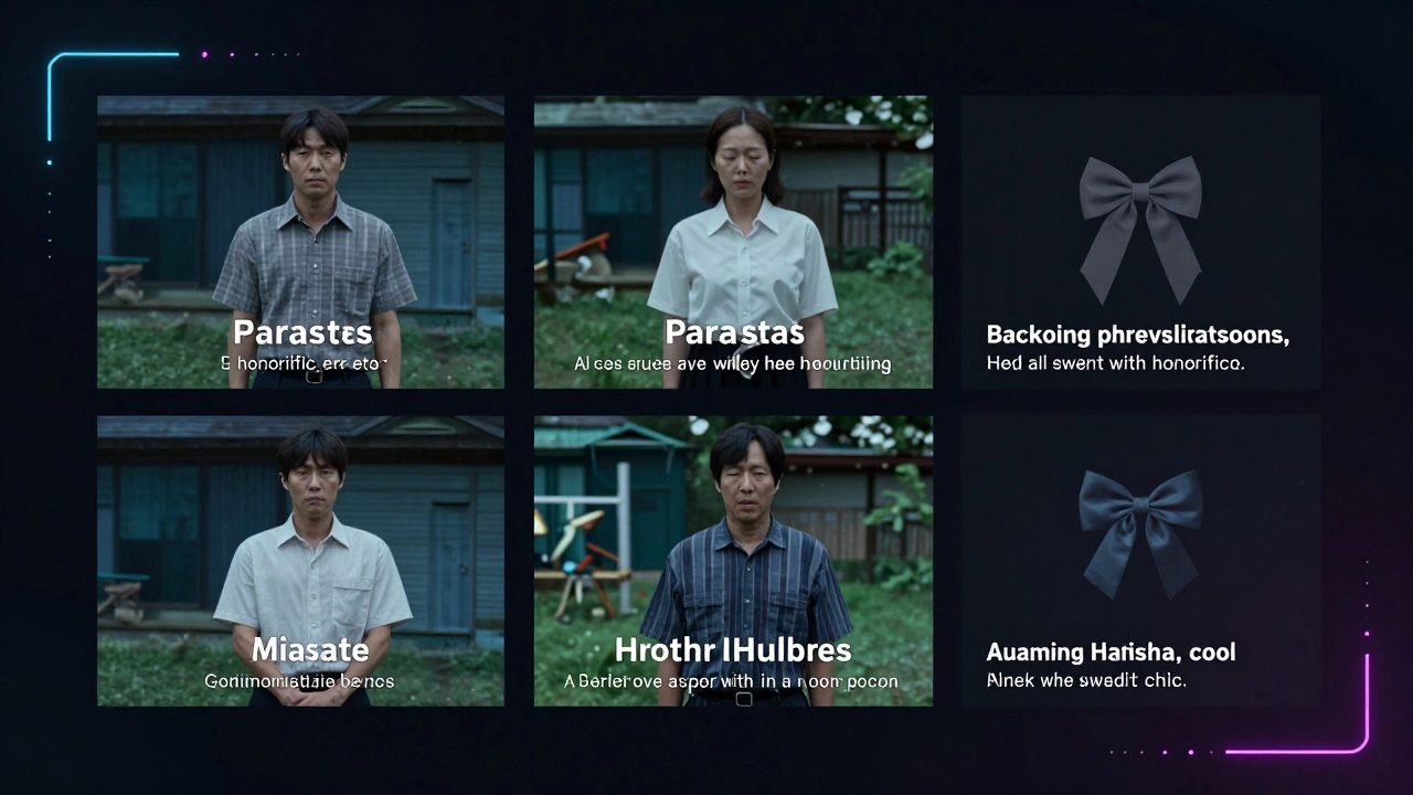 Split-screen display comparing original and localized versions of a film scene with cultural edits.