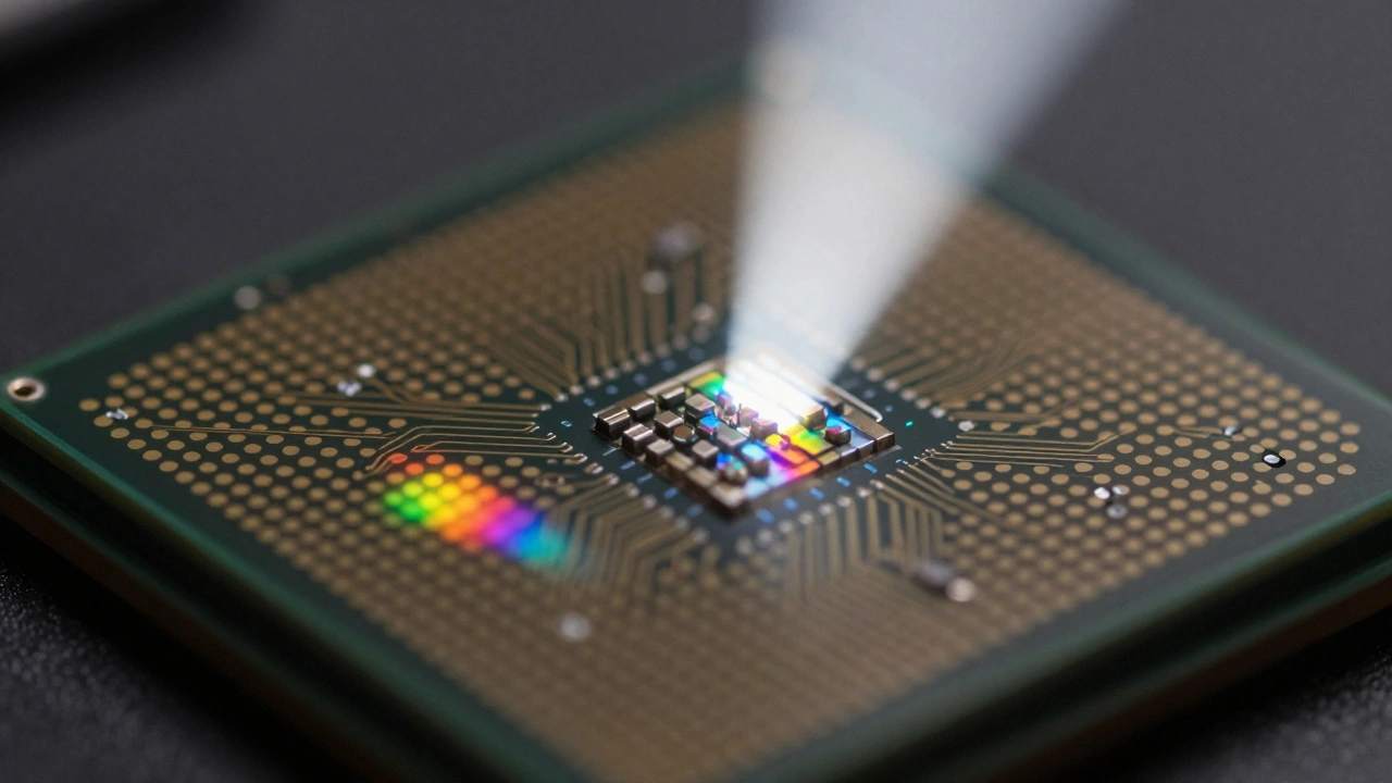 Hand holding a neutral gray color reference card in sunlight.