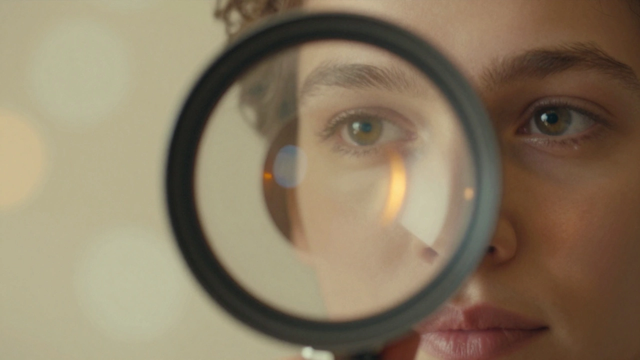 Dreamy close-up portrait with vintage lens flares and soft, creamy bokeh.