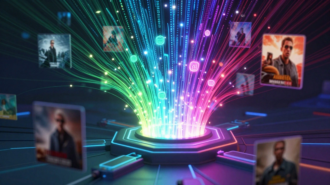 Abstract data streams optimizing movie marketing assets
