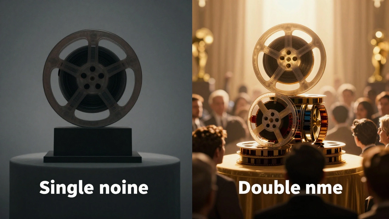 Contrast between isolated reel and stacked reels showing nomination advantage