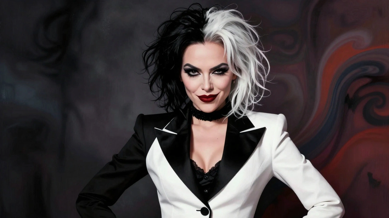 Stylized portrait of a modern camp icon in bold black-and-white fashion with dramatic lighting.