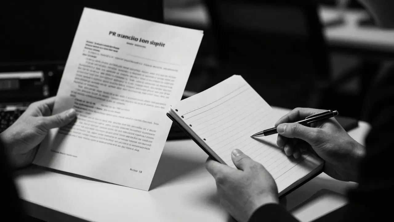 Hands holding a script and notebook symbolizing critical independence