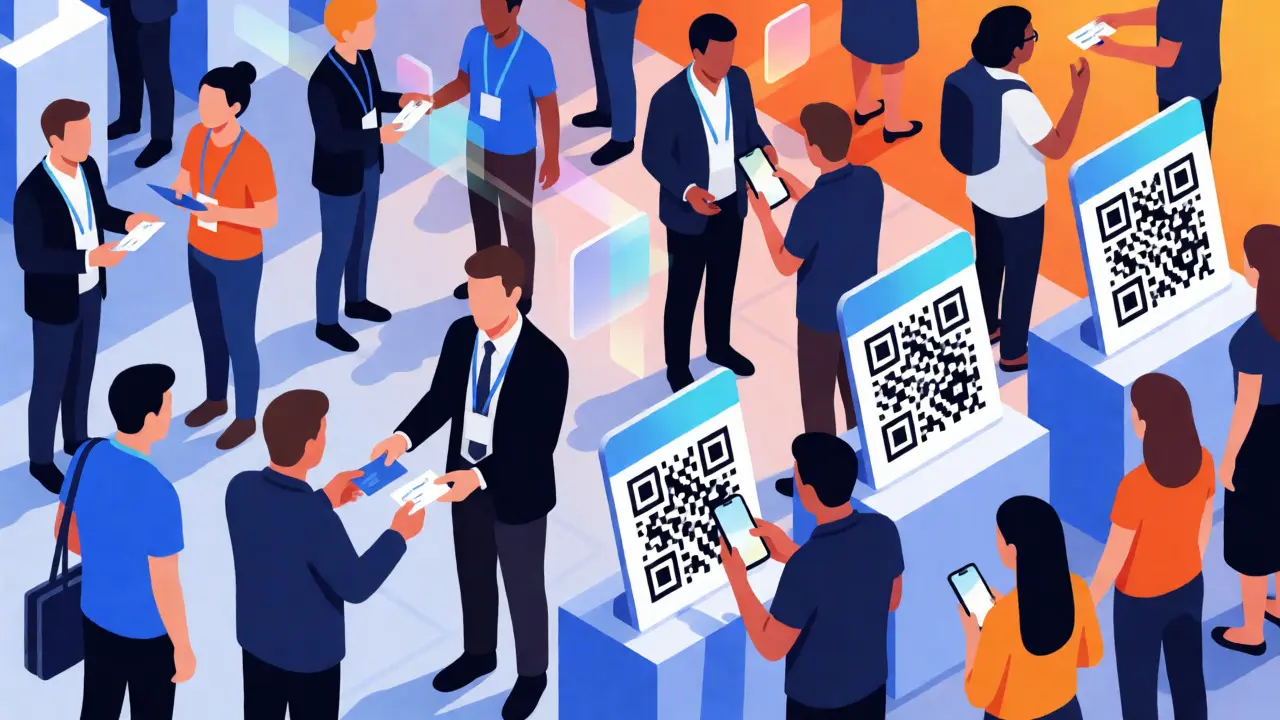 Networking at a film festival event