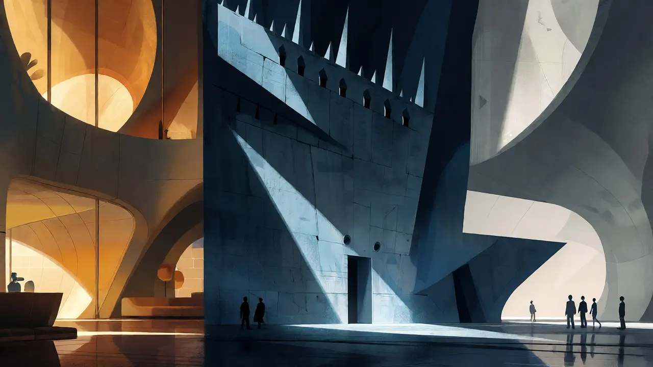 Comparison of architectural shapes showing safe curves versus dangerous spikes.