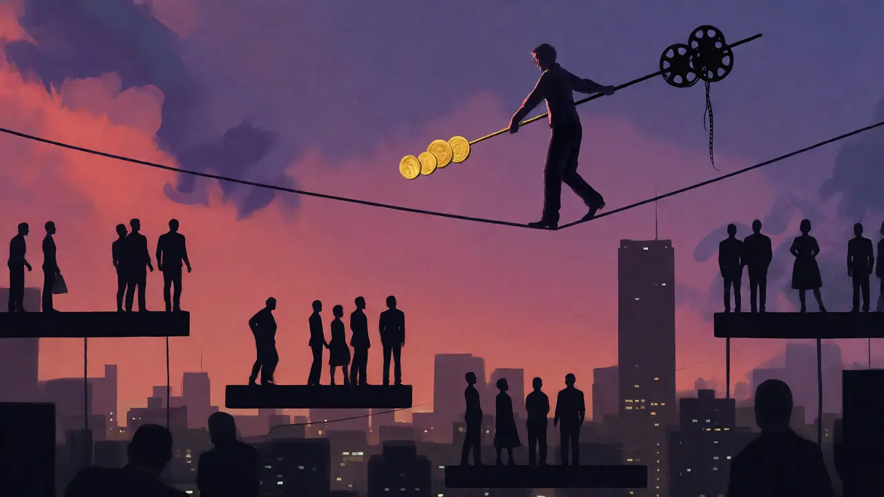 Filmmaker balancing budget and talent on a high wire