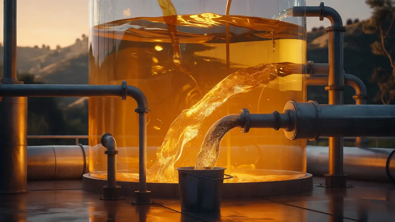 Visual metaphor of revenue being drained by fees before reaching profit