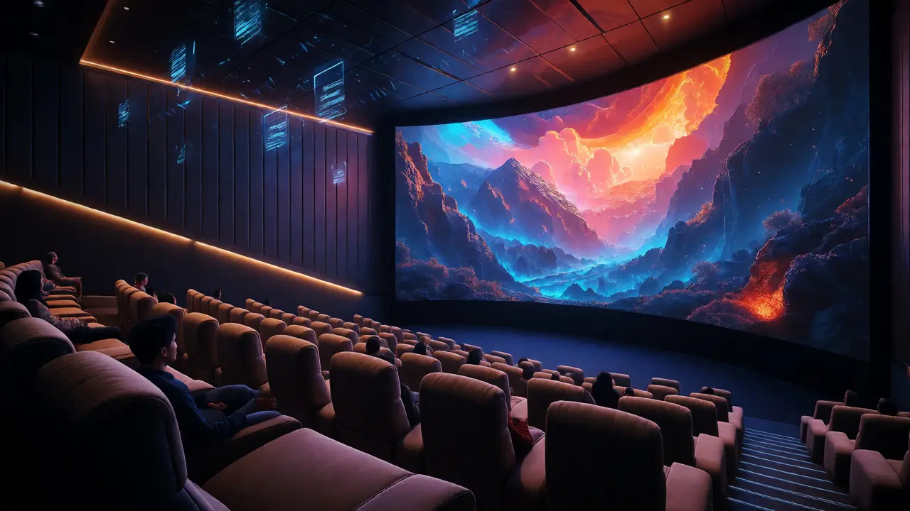 Luxury IMAX theater interior showing the premium cinematic experience thriving today.