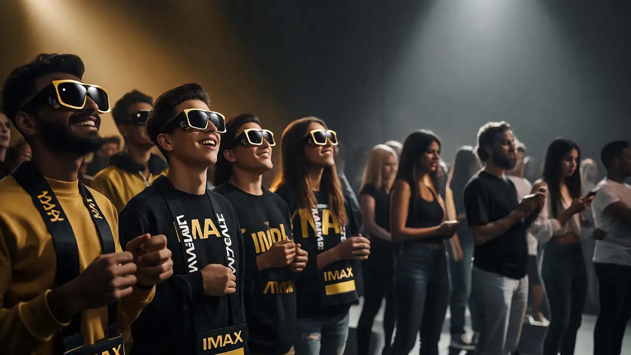 Premium event-goers highlighted against casual hesitant viewers